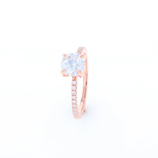 Rose Gold Lab Grown Diamond Engagement Ring