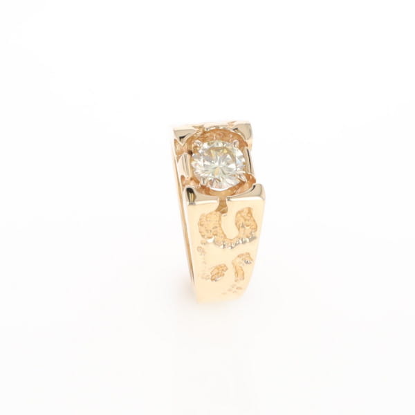 Men's Faux Nugget Style Diamond Ring