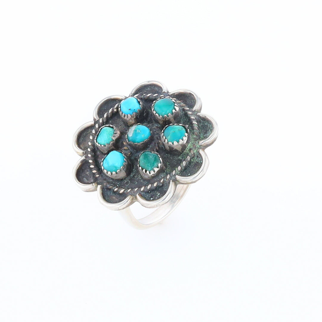 Turquoise Flower Ring