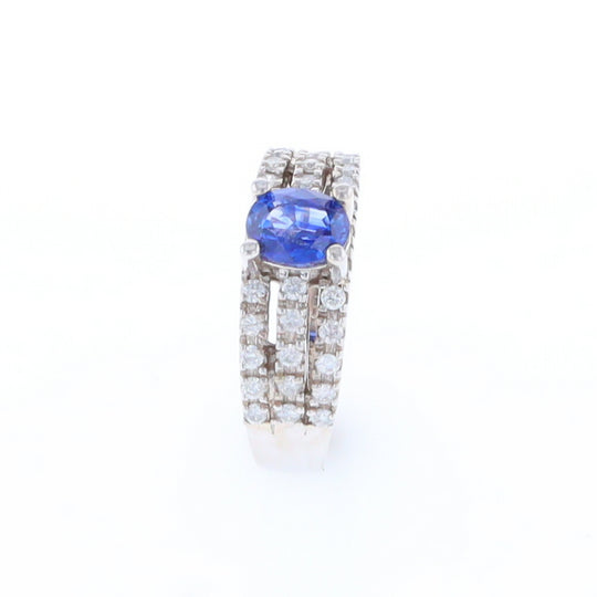 Sapphire Triple Band Ring