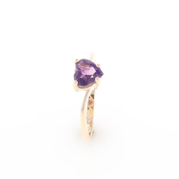 Heart Amethyst Ring