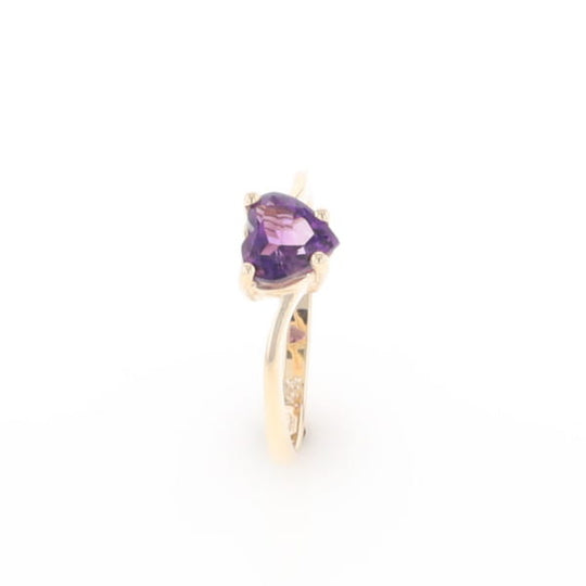 Heart Amethyst Ring