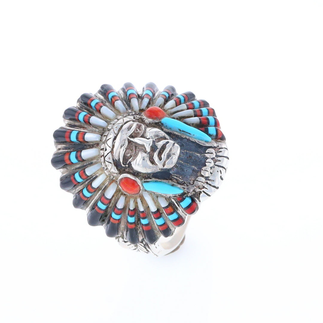 Native American Head Dress Ring