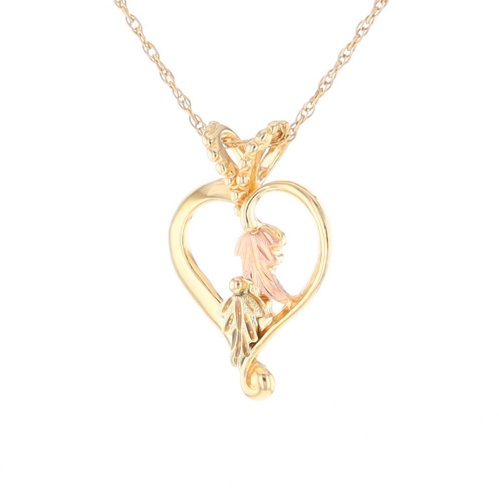 Black Hills Gold Open Heart Necklace
