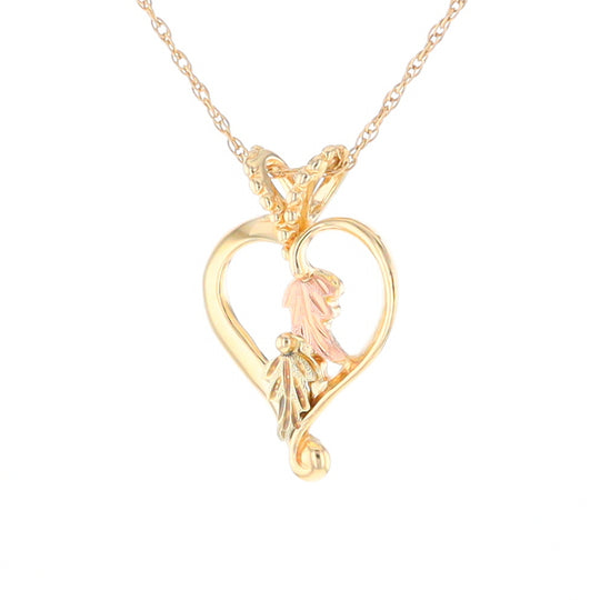 Black Hills Gold Open Heart Necklace