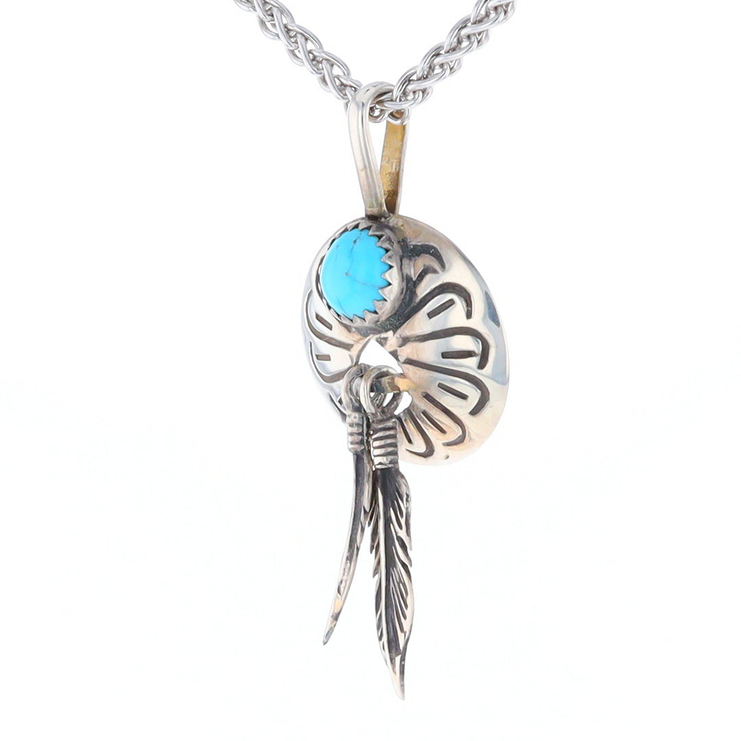 Turquoise Dream Catcher Pendant