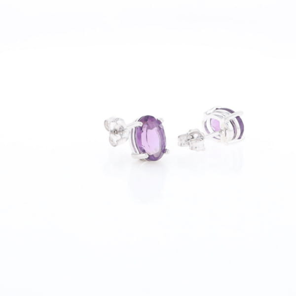 Amethyst Stud Earrings