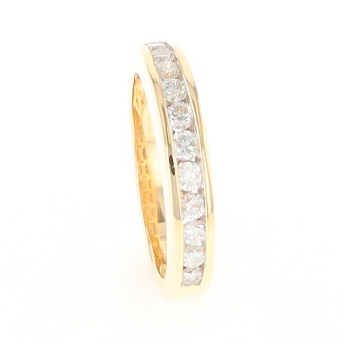 Channel Set Diamond Wedding Band in 14K Gold