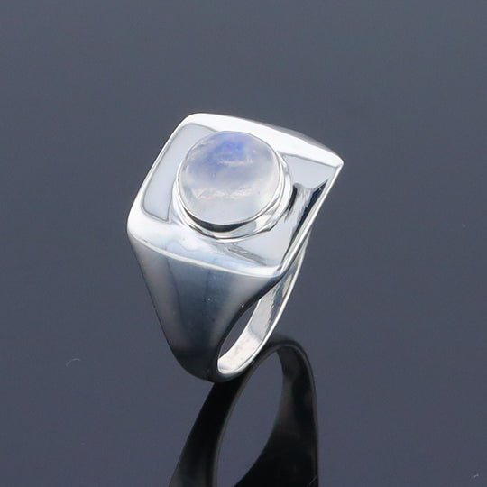 Bezel Moonstone Ring