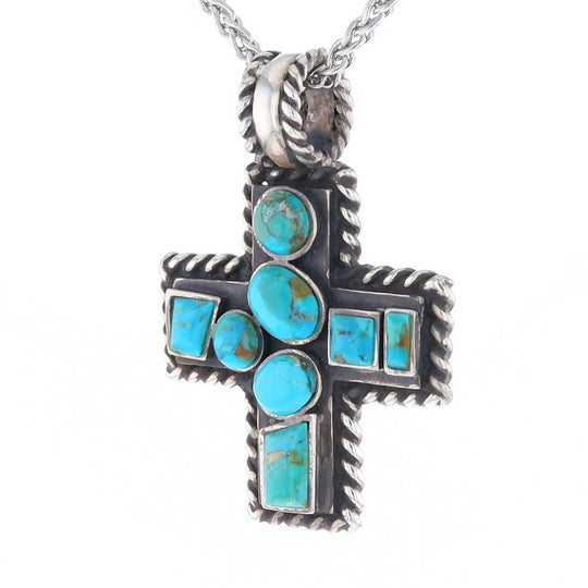 Turquoise Cross Pendant