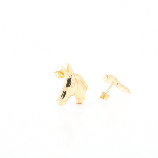 Gold Donkey Earrings