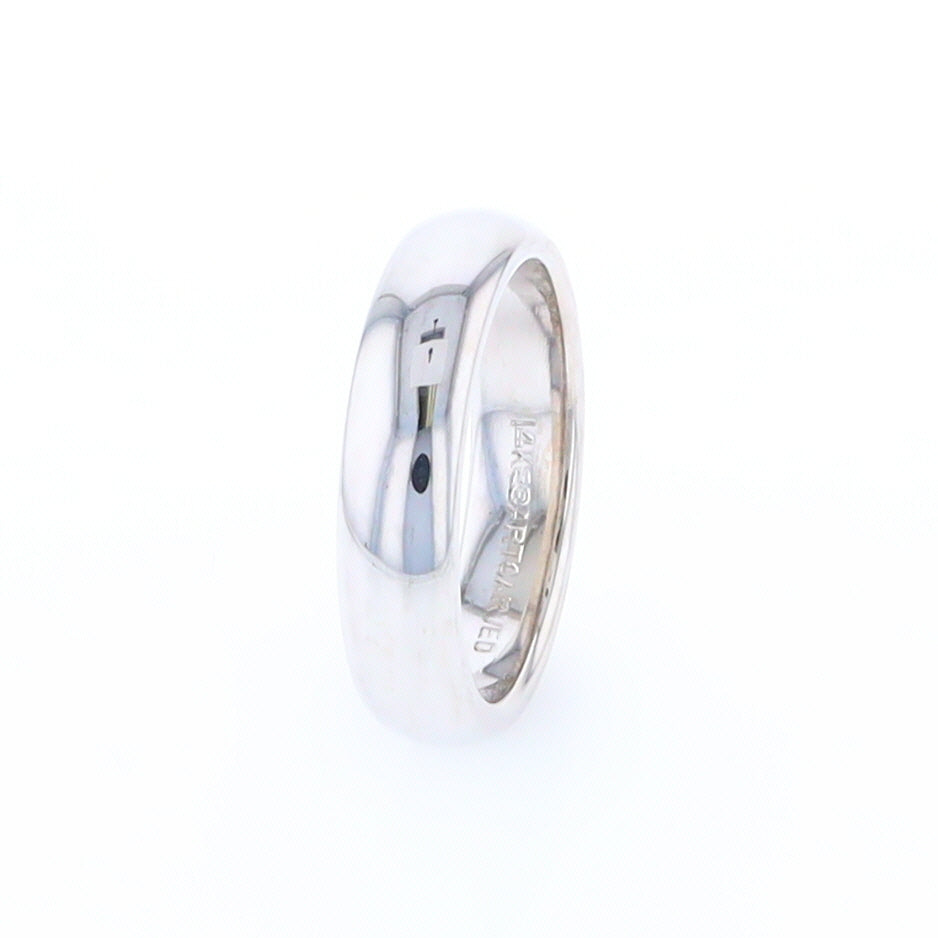 White Gold Wedding Band