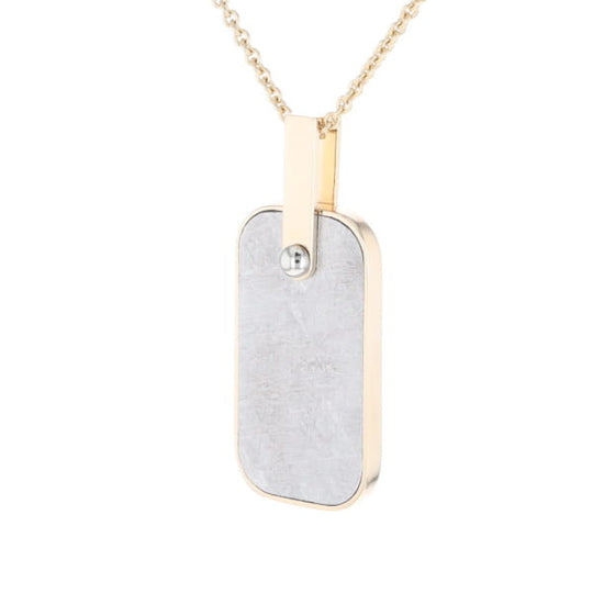Meteorite Reversible Dog Tag Pendant