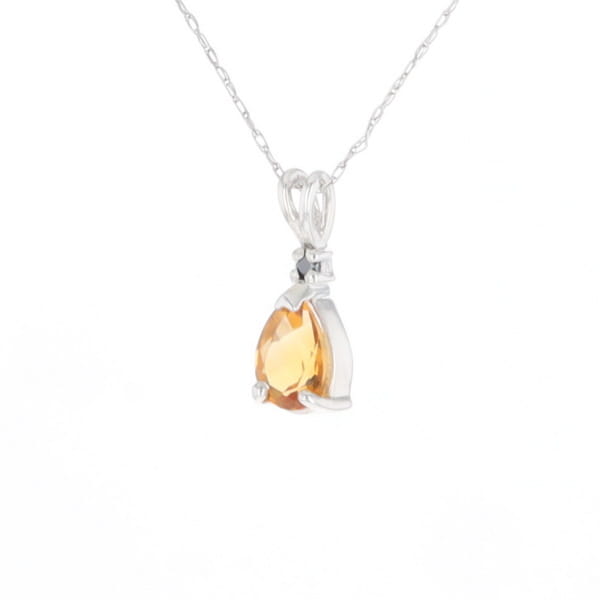 Citrine Pear Pendant