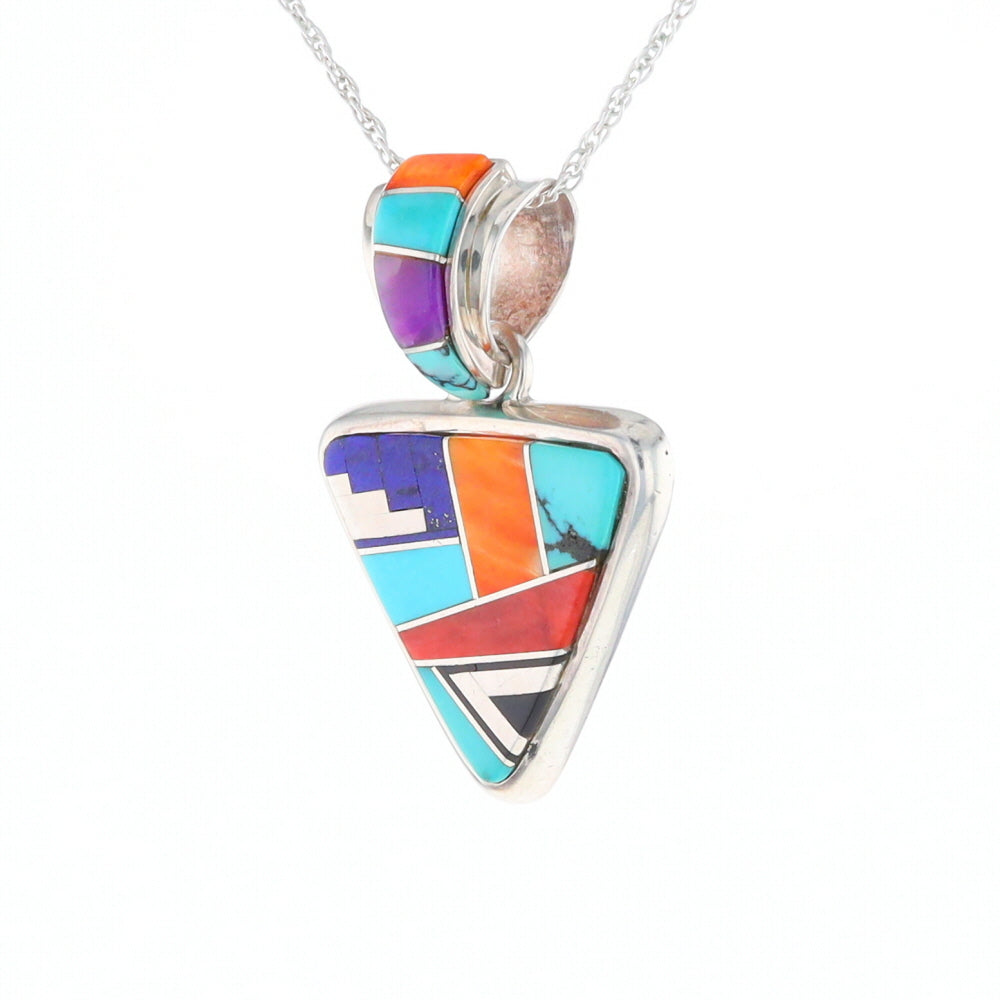 Triangle Native Inlaid Pendant