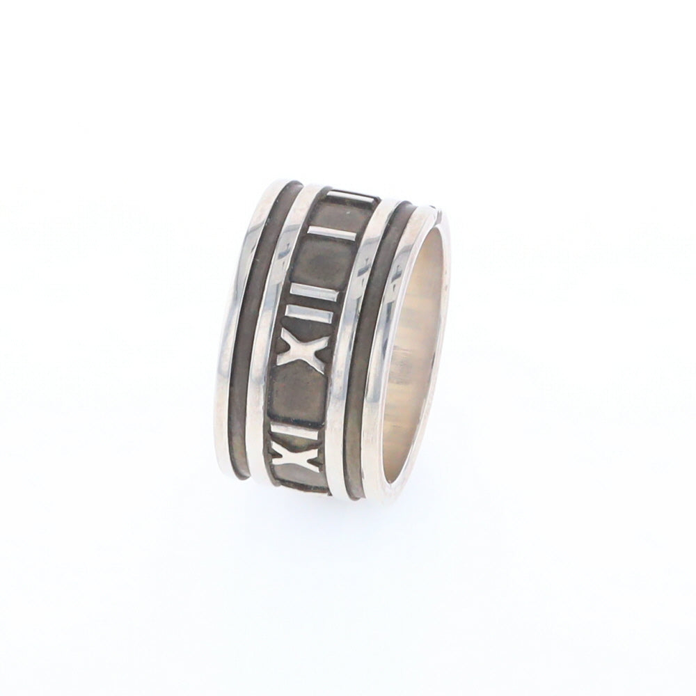 Tiffany & Co Sterling Silver Roman Numerals Ring