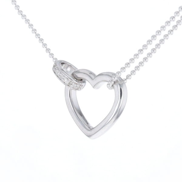 Diamond Clip Heart Necklace
