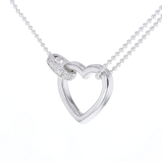 Diamond Clip Heart Necklace
