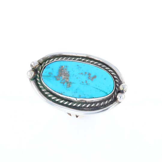 Long Oval Turquoise Ring