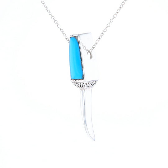 Turquoise Talon Inlaid Pendant