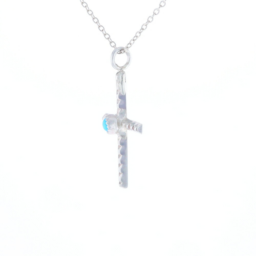 Native Turquoise Cross Necklace