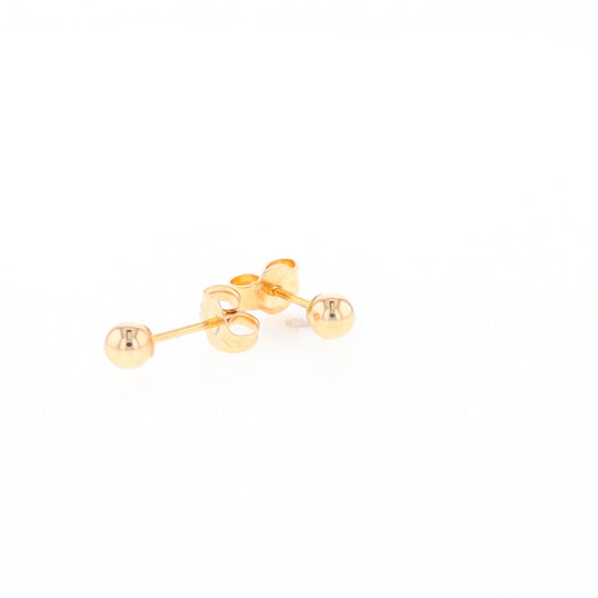 Gold Ball Stud Earrings