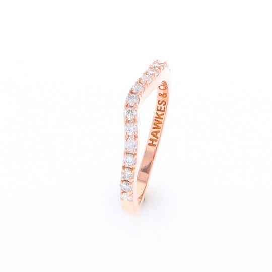 Rose Gold Diamond Wedding Band