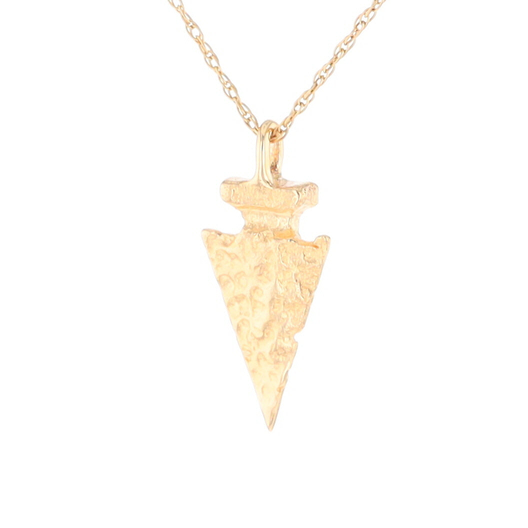 Gold Arrowhead Pendant