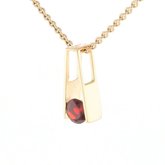 Garnet Slide Pendant