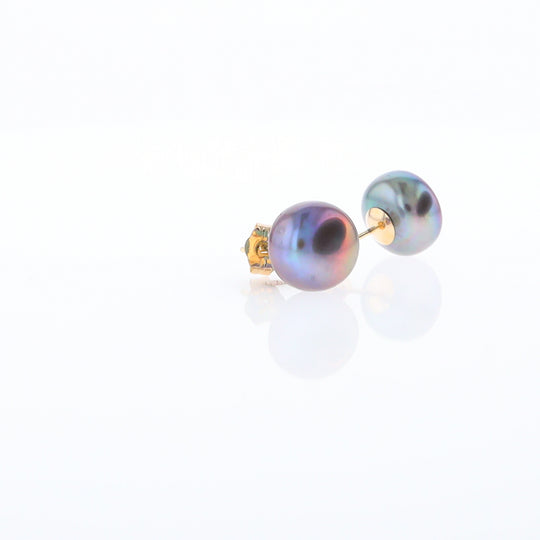 Tahitian Grey Pearl Studs