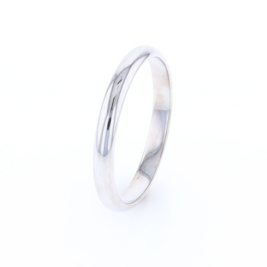 White Gold Standard Fit Wedding Band