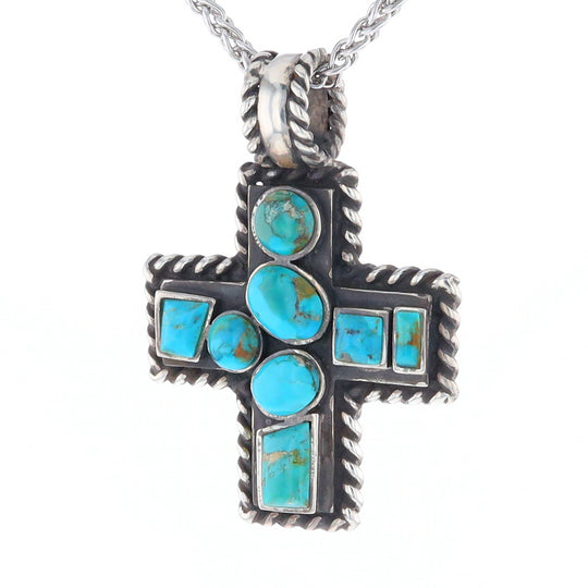 Turquoise Cross Pendant