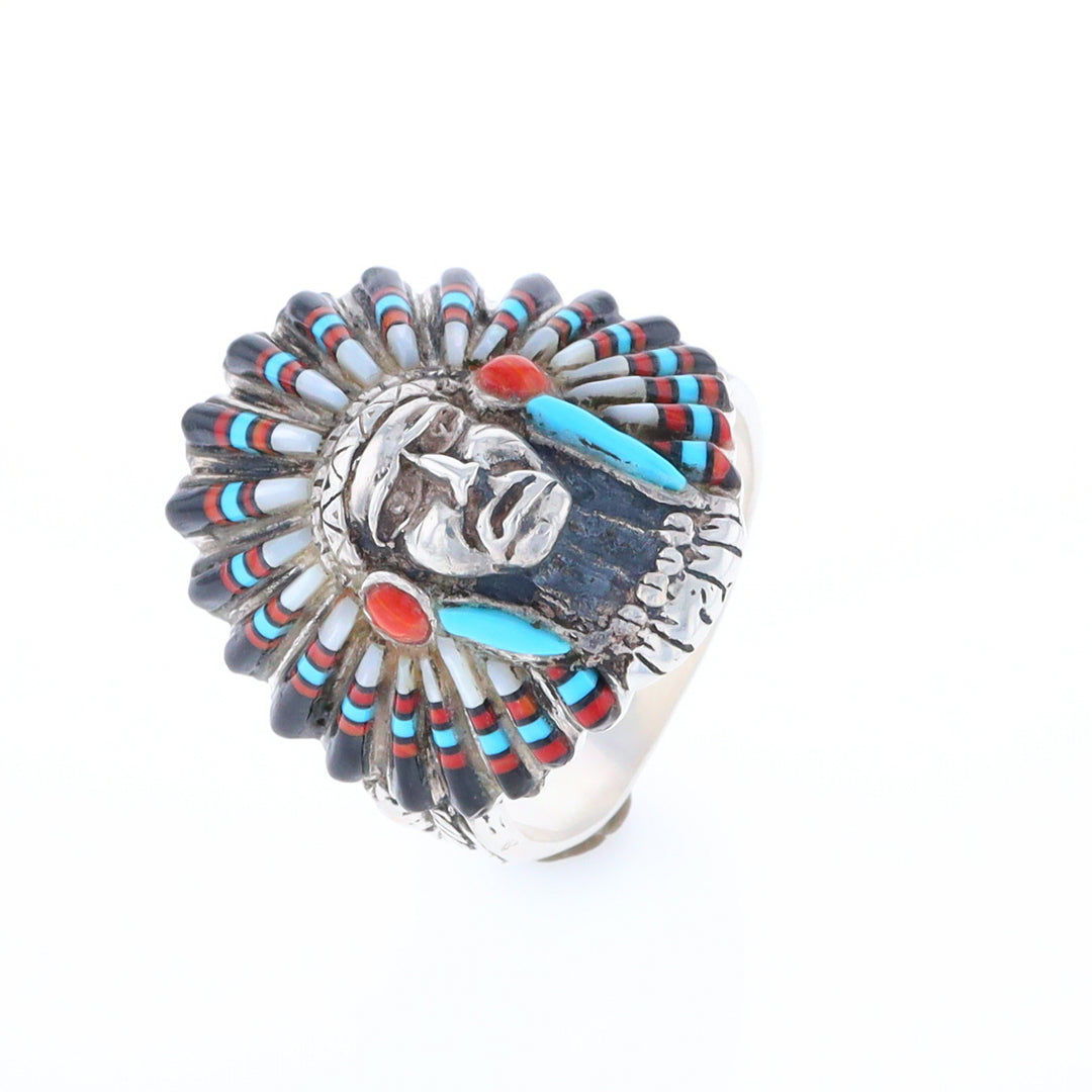 Native American Head Dress Ring