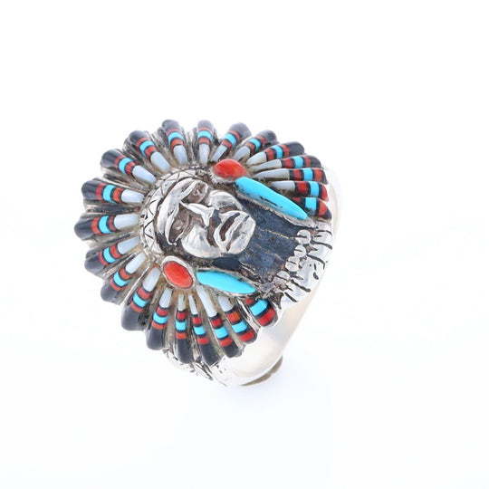 Native American Head Dress Ring