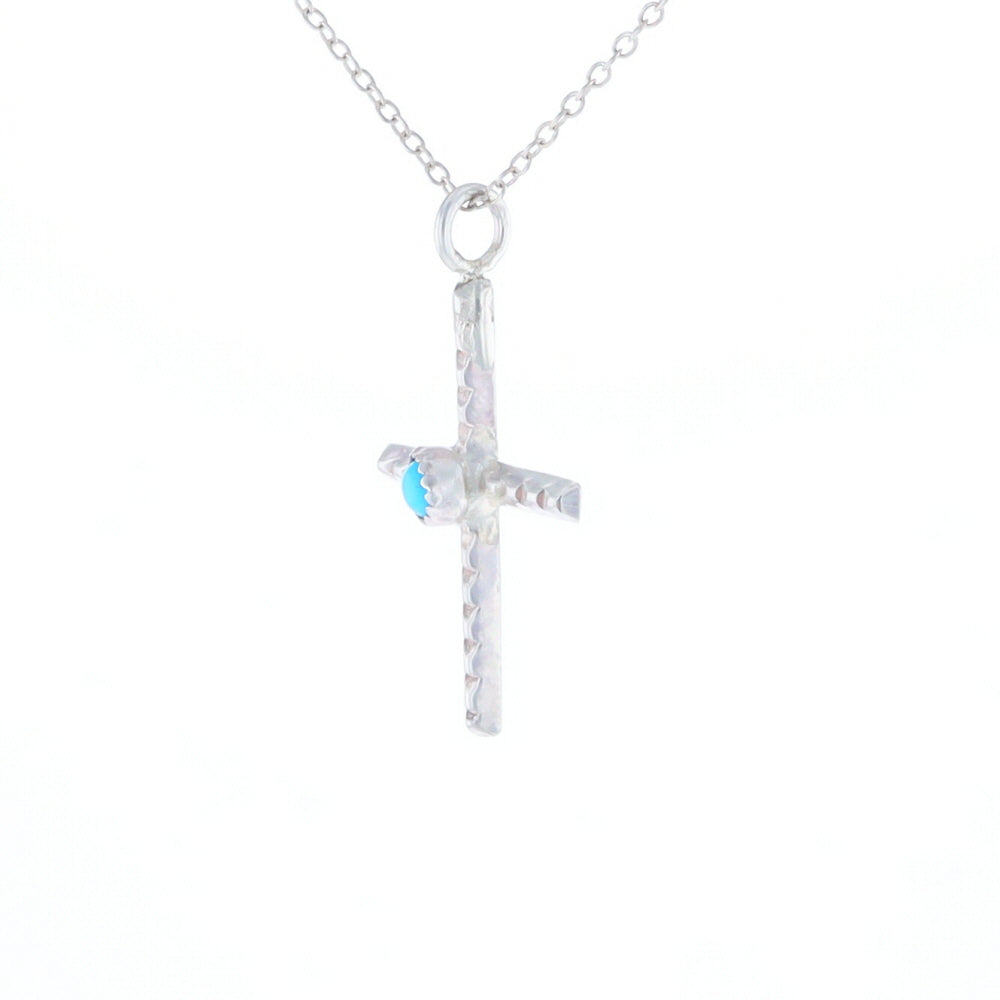 Native Turquoise Cross Necklace