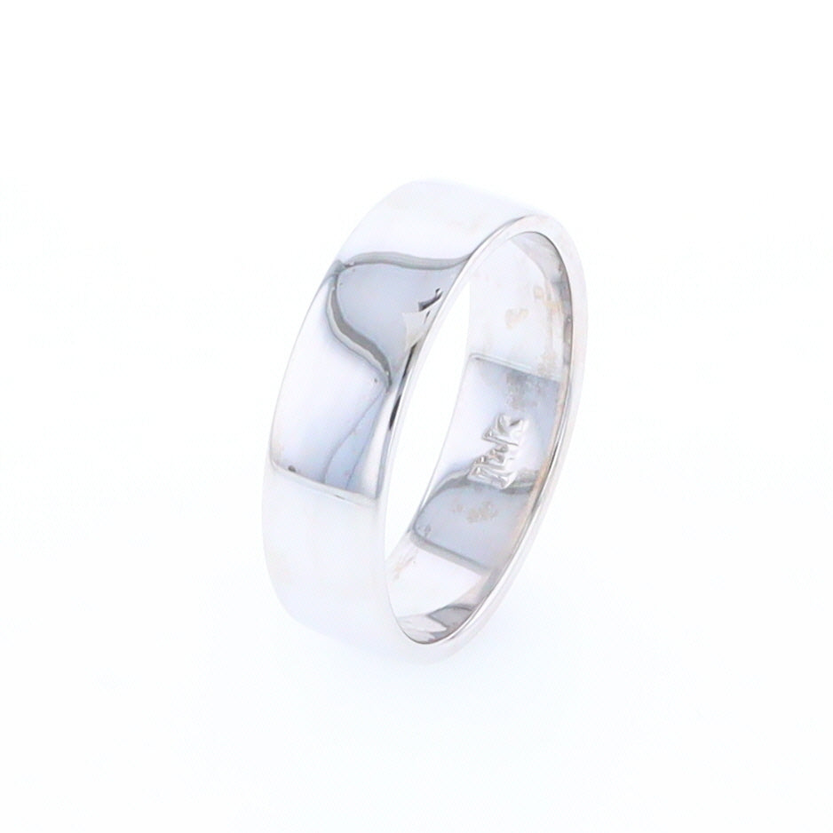 White Gold Wedding Band