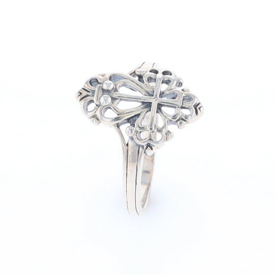 Openwork Cross Ring