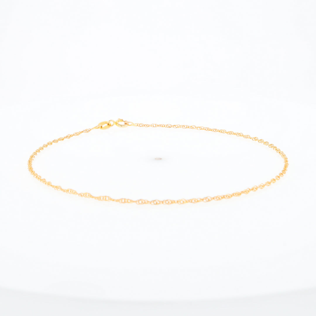 Gold Singapore Anklet