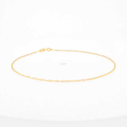 Gold Singapore Anklet