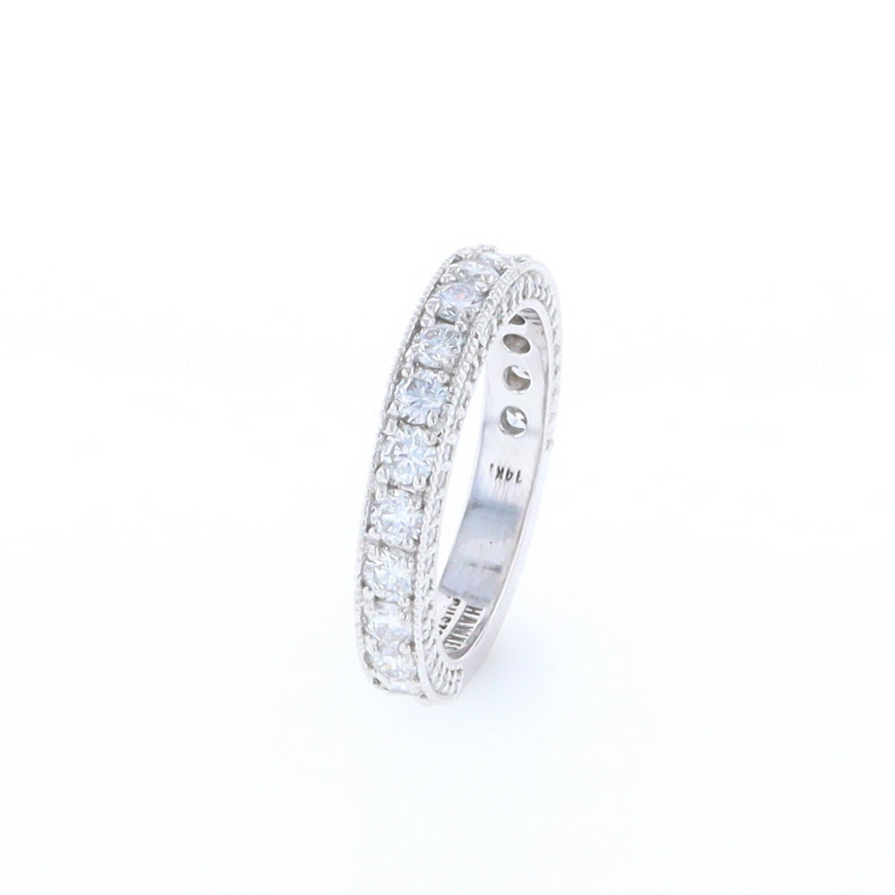 Diamond Encrusted Wedding Band