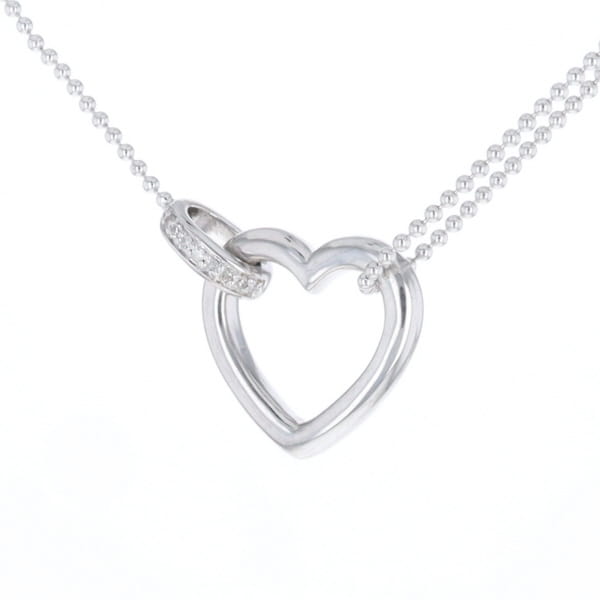 Diamond Clip Heart Necklace