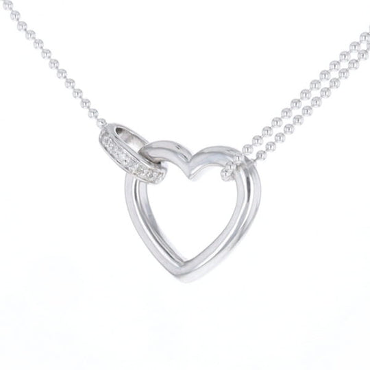 Diamond Clip Heart Necklace