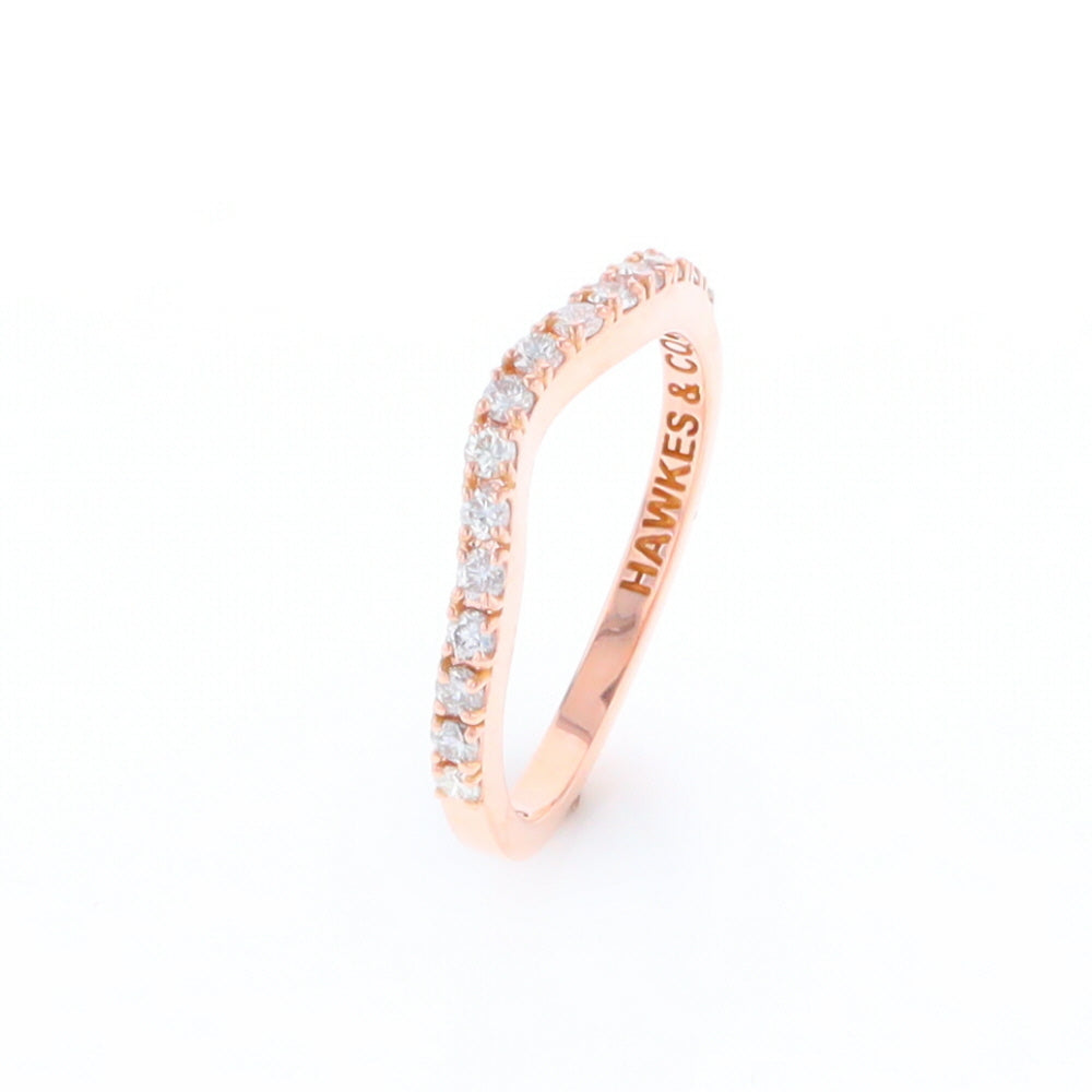 Rose Gold Diamond Wedding Band