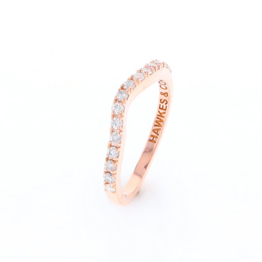 Rose Gold Diamond Wedding Band