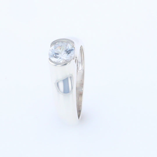 Cubic Zirconia Solitaire Ring