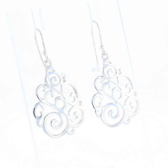 Drop Dangle Swirl Fishhook Earrings