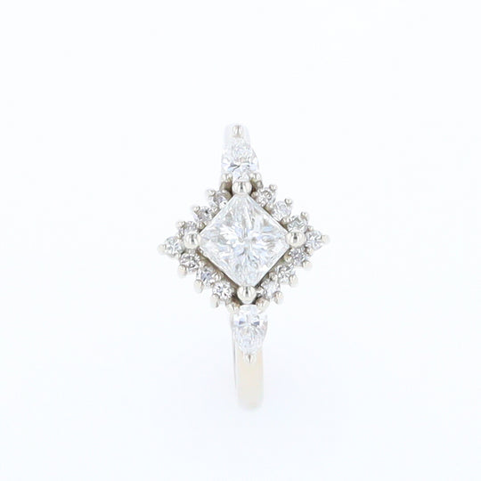 Princess Cut Diamond Framed Ring