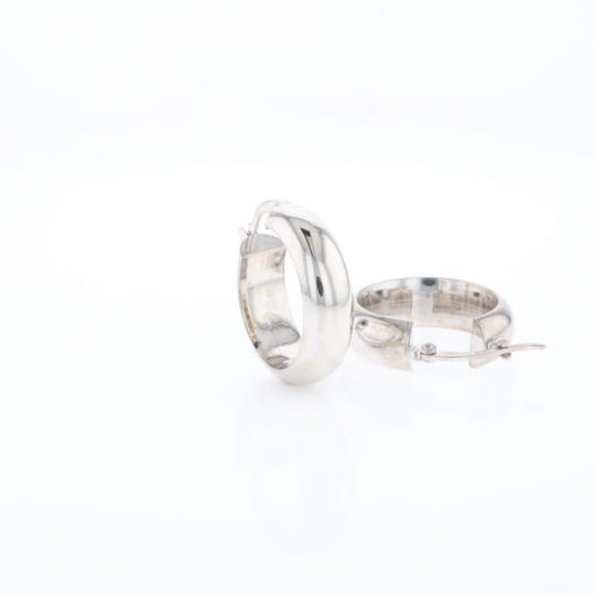 Hollow Round Tube Hoop Earrings