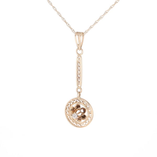 Buttercup Filigree Vintage Pendant