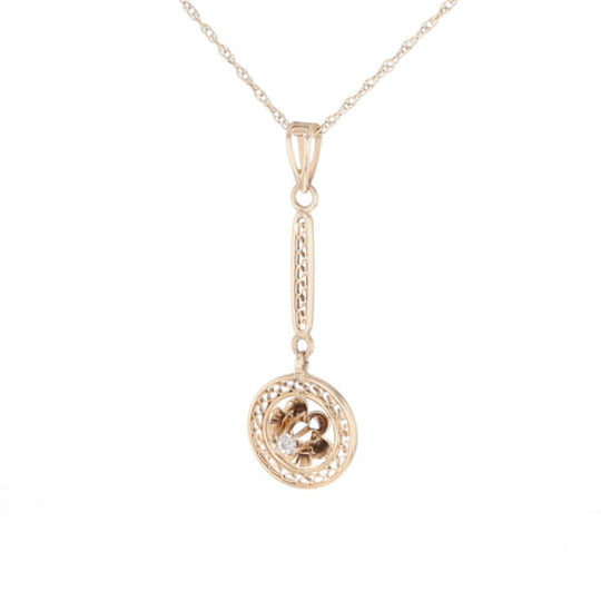 Buttercup Filigree Vintage Pendant